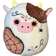 Squishmallow Official Kellytoy Halloween Squishy Soft Plush Toy Animals Ronnie Cow Sugar Skull, 12 Inch