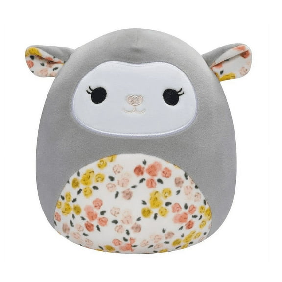 Squishmallows 12" Easter Elea the Grey Lamb with Floral Belly