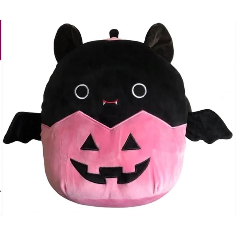 Squishmallows 12” Emily The Bat Pink Pumpkin Halloween Plush 2024