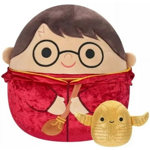 Squishmallows 12-Inch Harry Potter and 4-Inch Golden Snitch