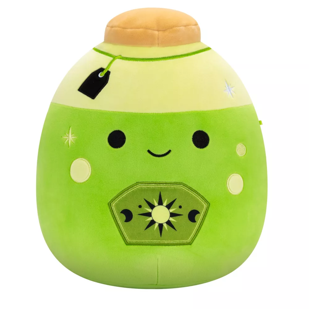Squishmallows 12" Livingston Neon Green Potion with Label Plush