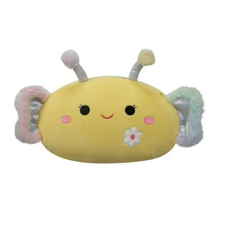 Squishmallows 12 Nixie the Yellow Butterfly with Flower Embroidery Stackable Plush Toy
