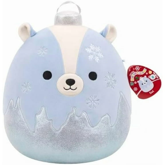 Squishmallows 12" Sol Skunk Ornament with Frosted Bottom Medium Plush Christmas
