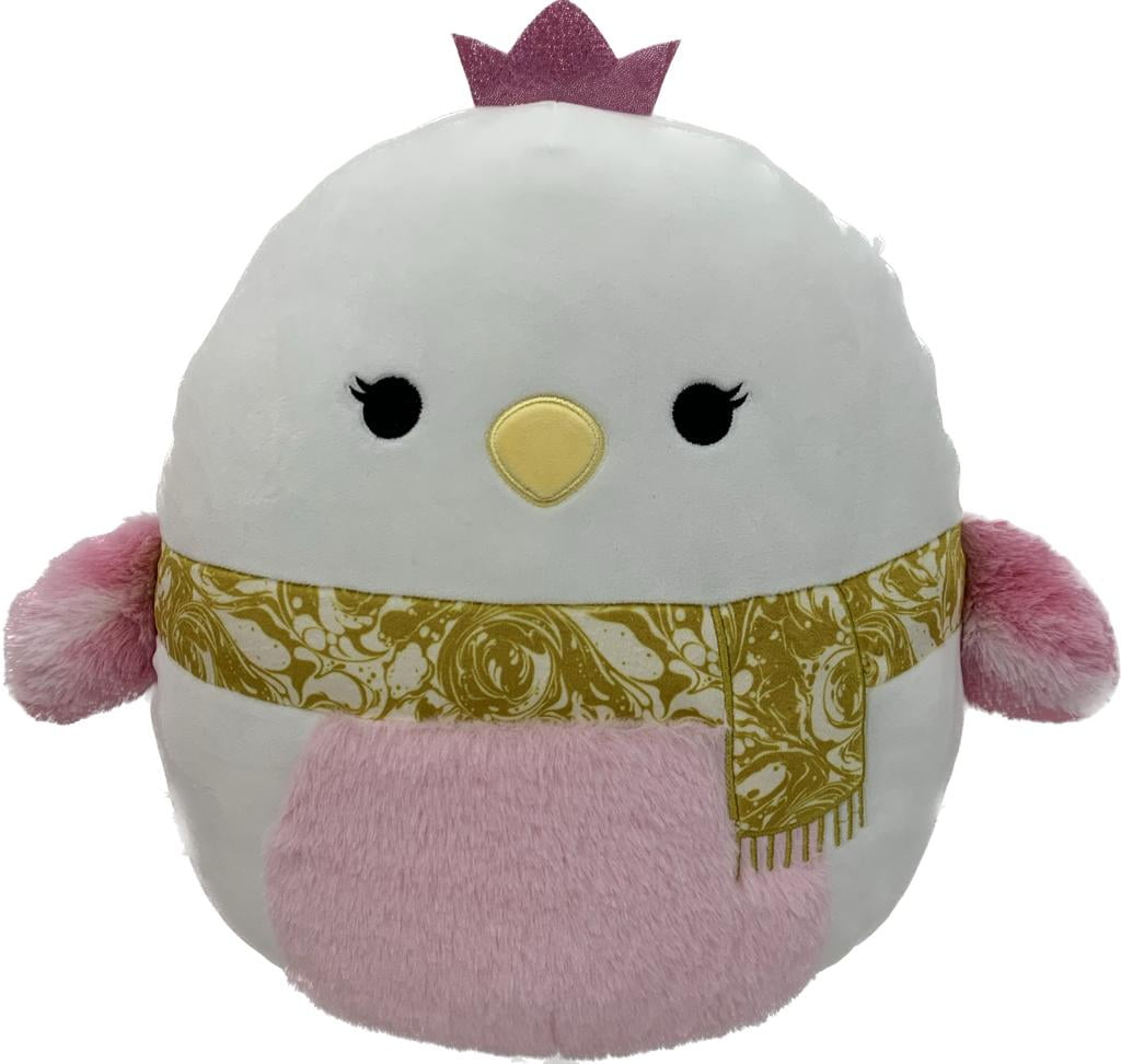 Squishmallows 12-inch Alyssa Pink Swan with Scarf Child's Ultra Soft Plush