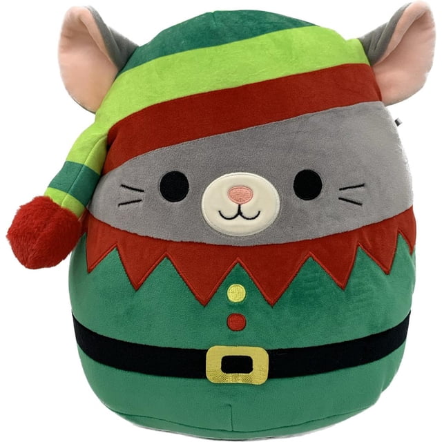 Moosh Moosh Plus Christmas Elf Squish Pillow Stuffed Green 8
