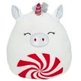 thumbnail image 1 of Squishmallows 12 inch Panja the White Unicorn with Peppermint Candy Belly - Child's Ultra Soft Stuffed Plush Toy, 1 of 5