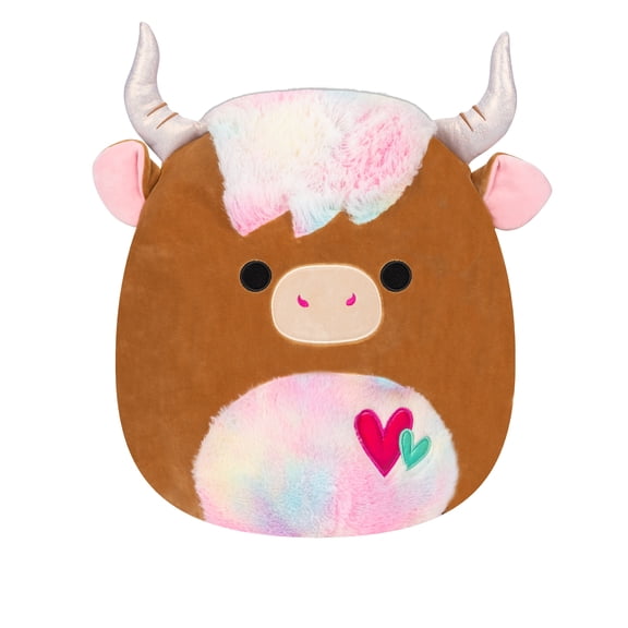 Squishmallows 12 inch Candela the Brown Highland Cow - Child's Ultra Soft Plush Toy