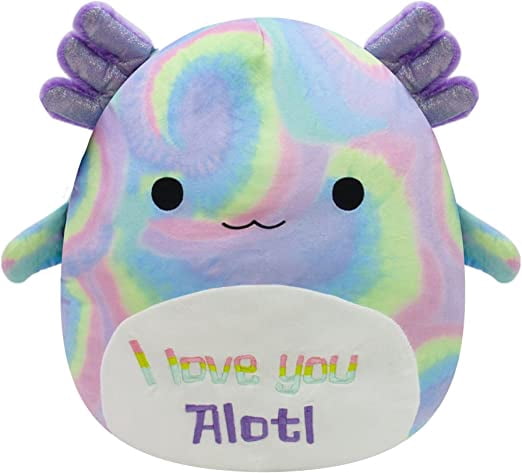 Squishmallows 14" Tie Dye Axolotl - Delphine, The Stuffed Animal Plush Toy