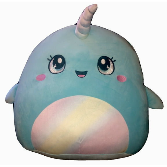 Squishmallows 16" Brittany the Narwhal Stuffed Plush