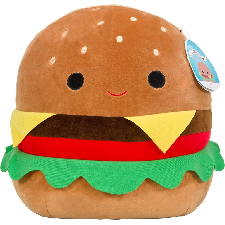 Squishmallows, Plush Toy, 16-inch, Cheeseburger Carl, Multicolor