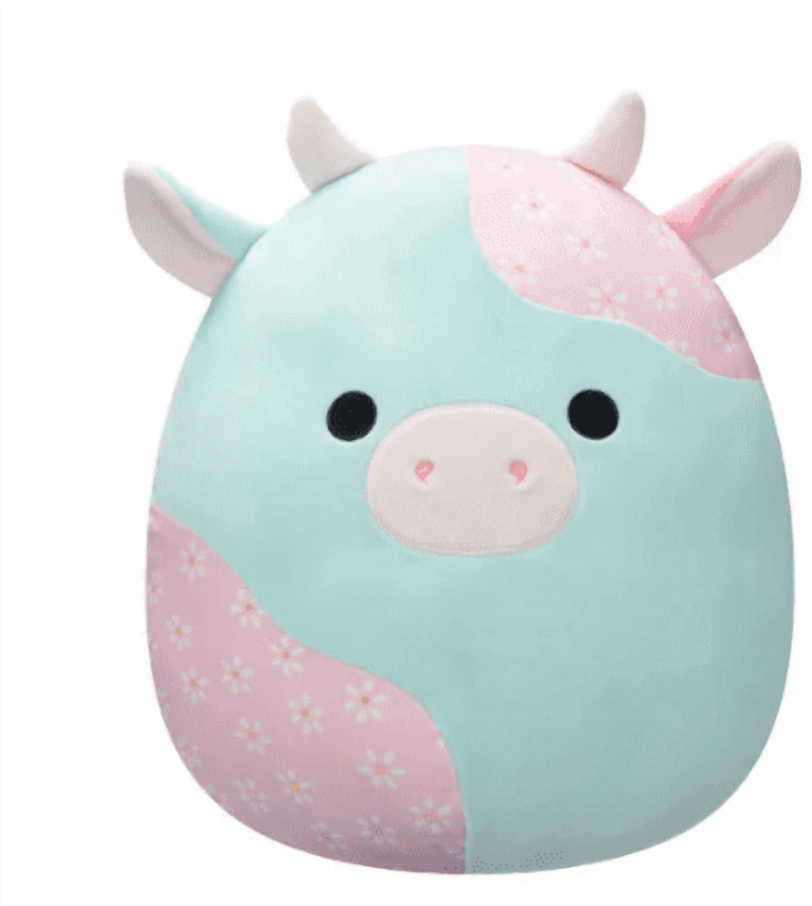 Squishmallows 16" Mint and Pink Floral Easter Cow (Yamaris)