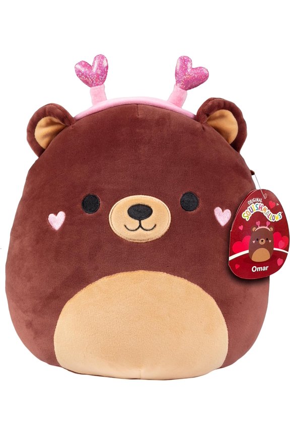 16" Omar The Bear - Officially Licensed Kellytoy Valentine's Day Plush