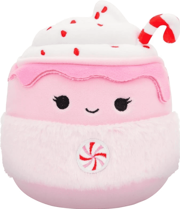 Squishmallows 16” Pink Peppermint Latte Christmas Holiday Plush 79360