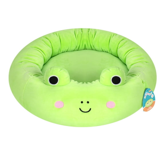 Squishmallows 20 inch Green Frog Pet Bed - Small Ultra Soft Plush Pet Bed