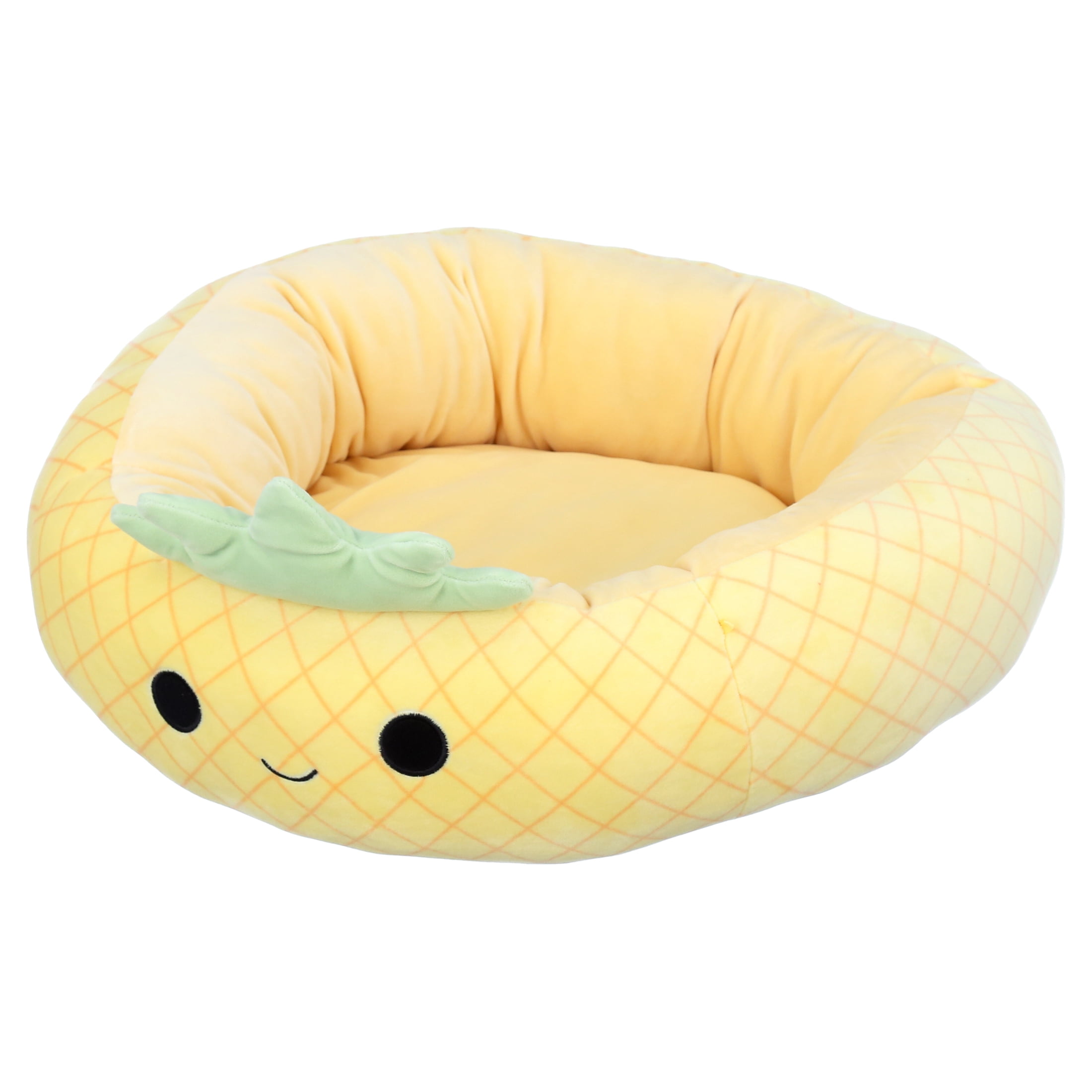 Small Yellow Pineapple Plush Pet Bed