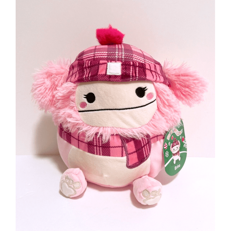 Squishmallows 2023 Christmas Squad 12 Inch Brina the Pink Bigfoot