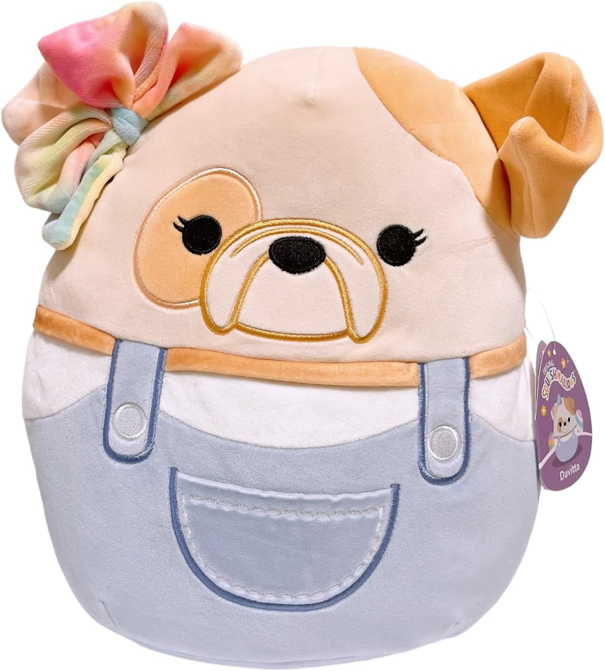 Squishmallows 2024 Easter Squad A Plush Toy (12" Davitta The Bulldog