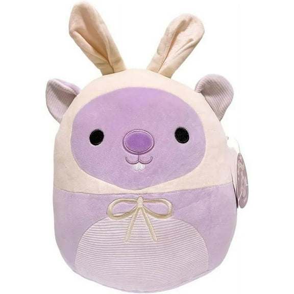 Squishmallows 2024 Easter Squad B Plush Toy (12" Javari The Groundhog)