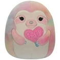 thumbnail image 1 of Squishmallows 2024 Valentine Squad 12" Plush Toy (12" Whim Sloth Heart Cotton Candy), 1 of 2
