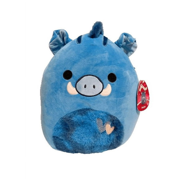 Squishmallows 2024 Valentine Squad 8" Berjon the Blue Warthog Animal Plush Doll