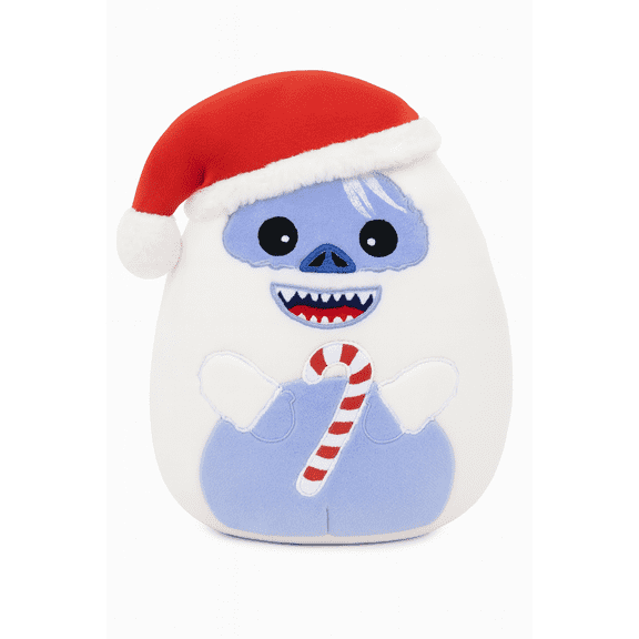 Squishmallows 2025 8-Inch Rudolph Christmas Squad Plush (Bumble the Abominable Snowman with Santa Hat and Candy Cane)
