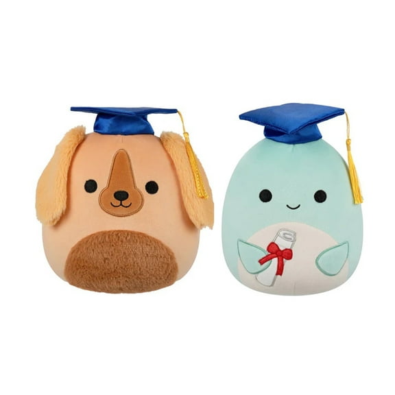 Squishmallows 2025 Original 8-Inch Graduation Set (Finley the Dog and Perry the Dolphin)