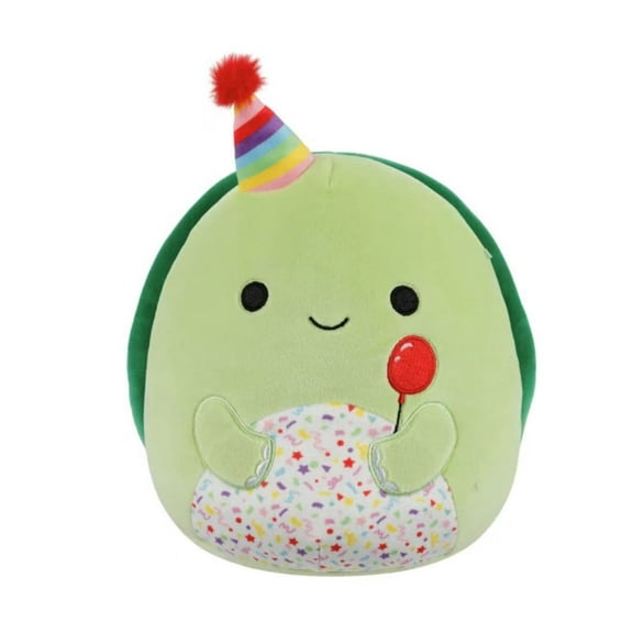 Squishmallows 2025 Original 8-Inch Happy Birthday Squad Plush - Collectible Soft & Squishy Mini Stuffed Animal Toy - Add to Your Squad - Gift for Kids, Girls & Boys (Henry Turtle)