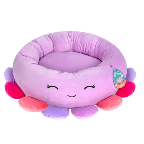 Squishmallows 24-Inch Octopus Pet Bed - Medium Ultrasoft Official Squishmallows Plush Pet Bed