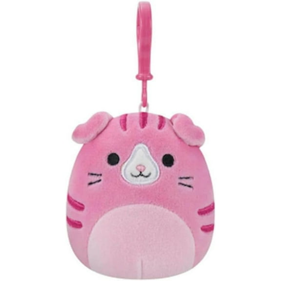 Squishmallows 3.5" Clip-On Geraldine The Cat Plush Toy