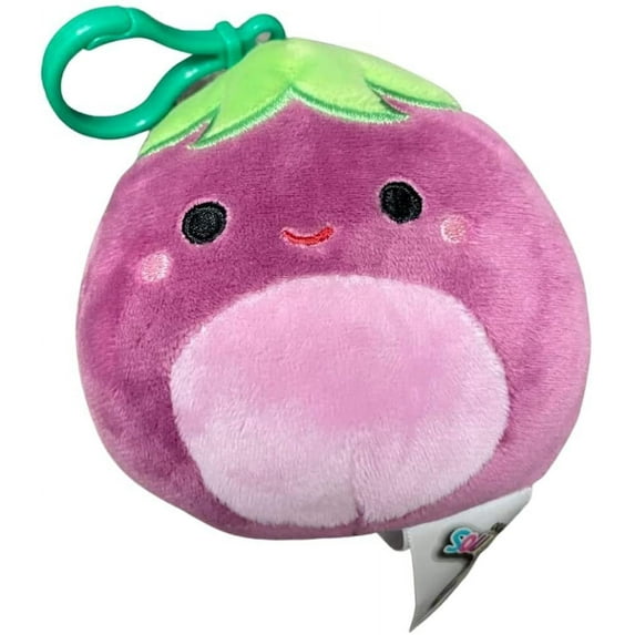 Squishmallows 3.5" Clip-On Glena the Eggplant
