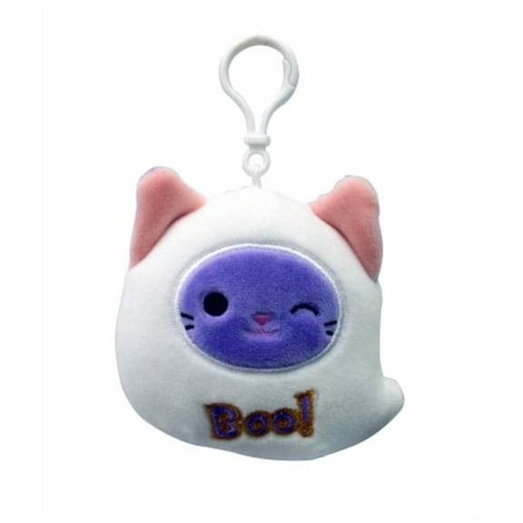 Squishmallows 3.5" Clip-On Halloween Gerik the Ghost Boo!