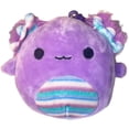 thumbnail image 1 of Squishmallows 3.5" Clip-On Monical the Striped Axolotl, 1 of 1