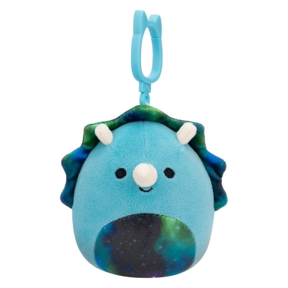 Squishmallows 3.5" Clip-On Vilmos the Triceratops