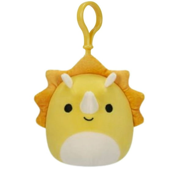 Squishmallows 3.5" Inch Clip-On Lancaster the Triceratops Plush Toy S3-#2242