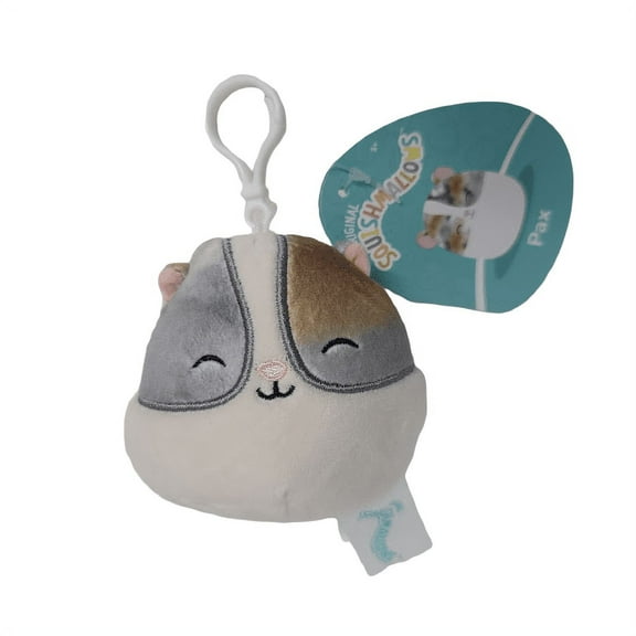 Squishmallows 3.5 Inch Pax the Hamster Clip On Plush Stuffed Toy