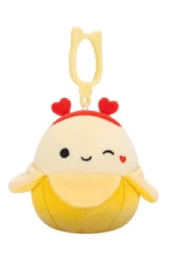 3.5" Valentines Clip-On Junie the Banana with Headband