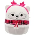 thumbnail image 1 of Squishmallows 4.5" Gracelynn Arctic Fox Pink Headband, 1 of 1