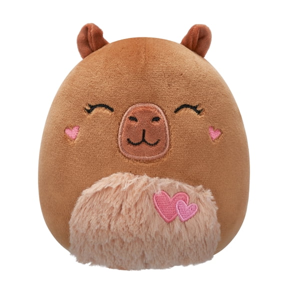 Squishmallows Official 5 inch Lijjian the Brown Capybara - Child's Ultra Soft Stuffed Plush Toy