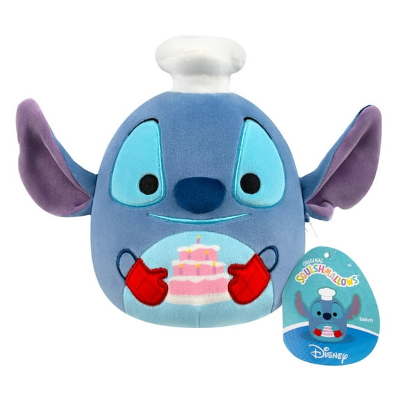 Squishmallows 6" Disney Stitch Baker with Cake
