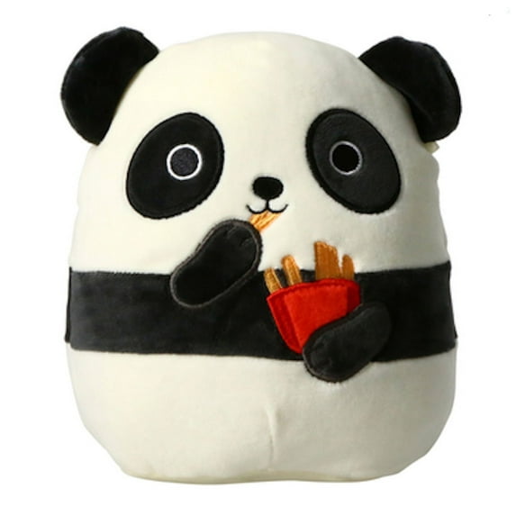 Squishmallows Official Kellytoy Plush 7.5 Inch Squishy Stuffed Toy Animal (Stanley The Panda with Fries)