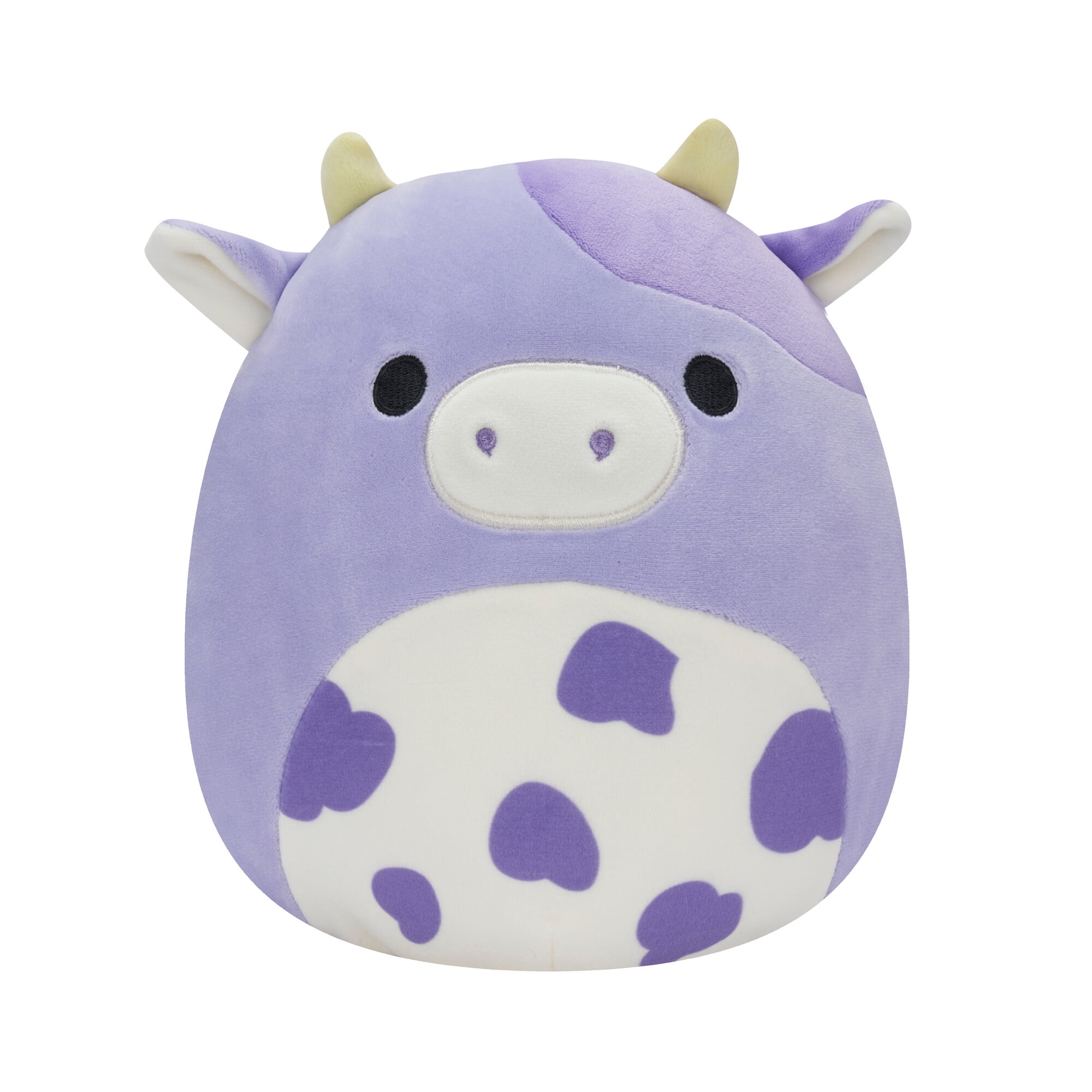 Squishmallows 7.5 inch Bubba the Purple Cow with Spotted Belly - Child's Ultra Soft Stuffed Plush Toy
