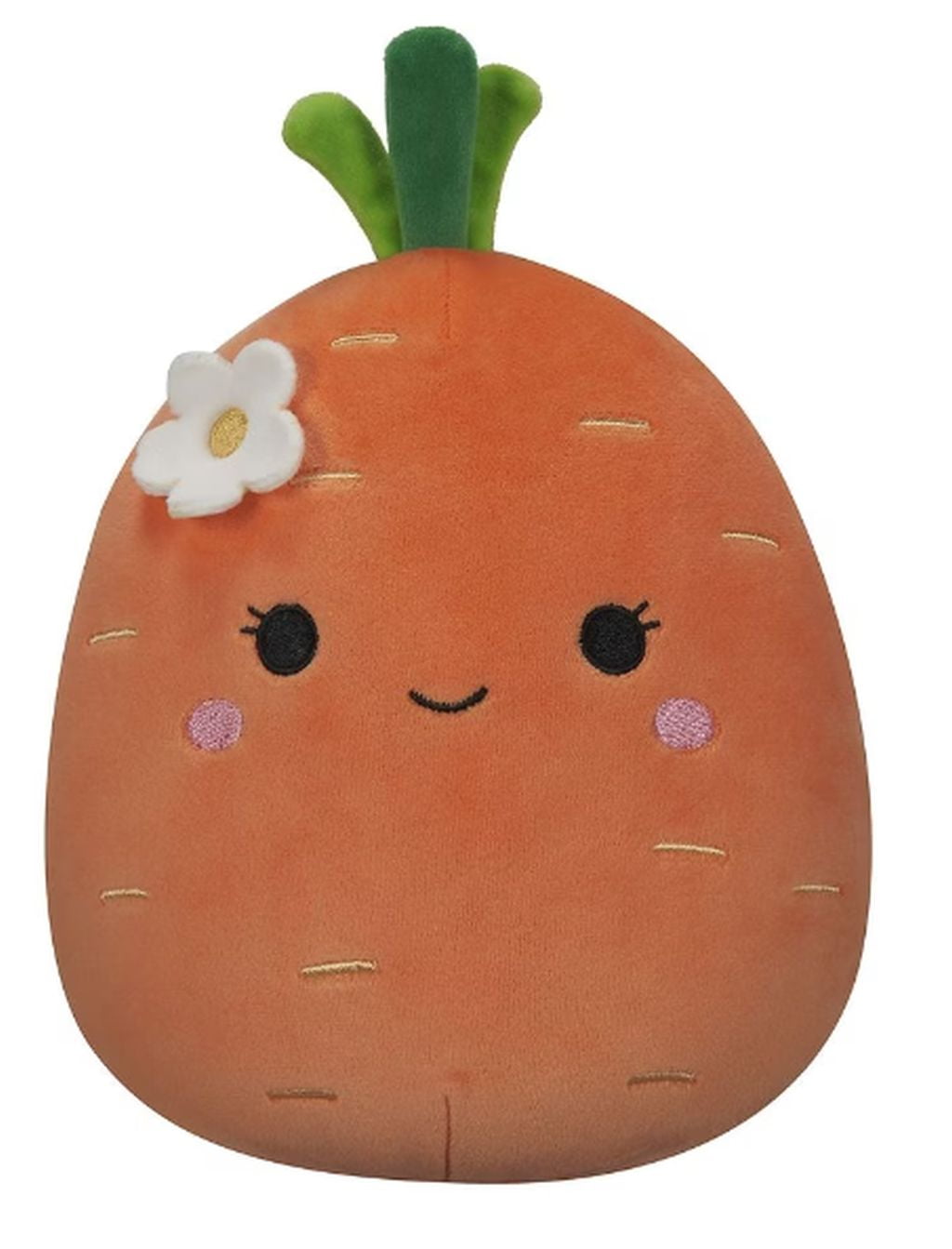 Squishmallows 8" Caroleena Carrot With Flower Plush Stuffed Animal Toy