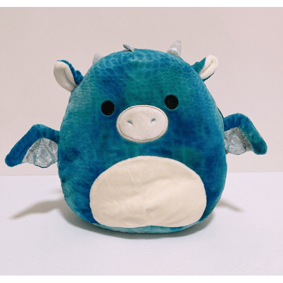 Squishmallows 8" Dominic the Blue Tie Dyed Dragon Plush Doll Toy