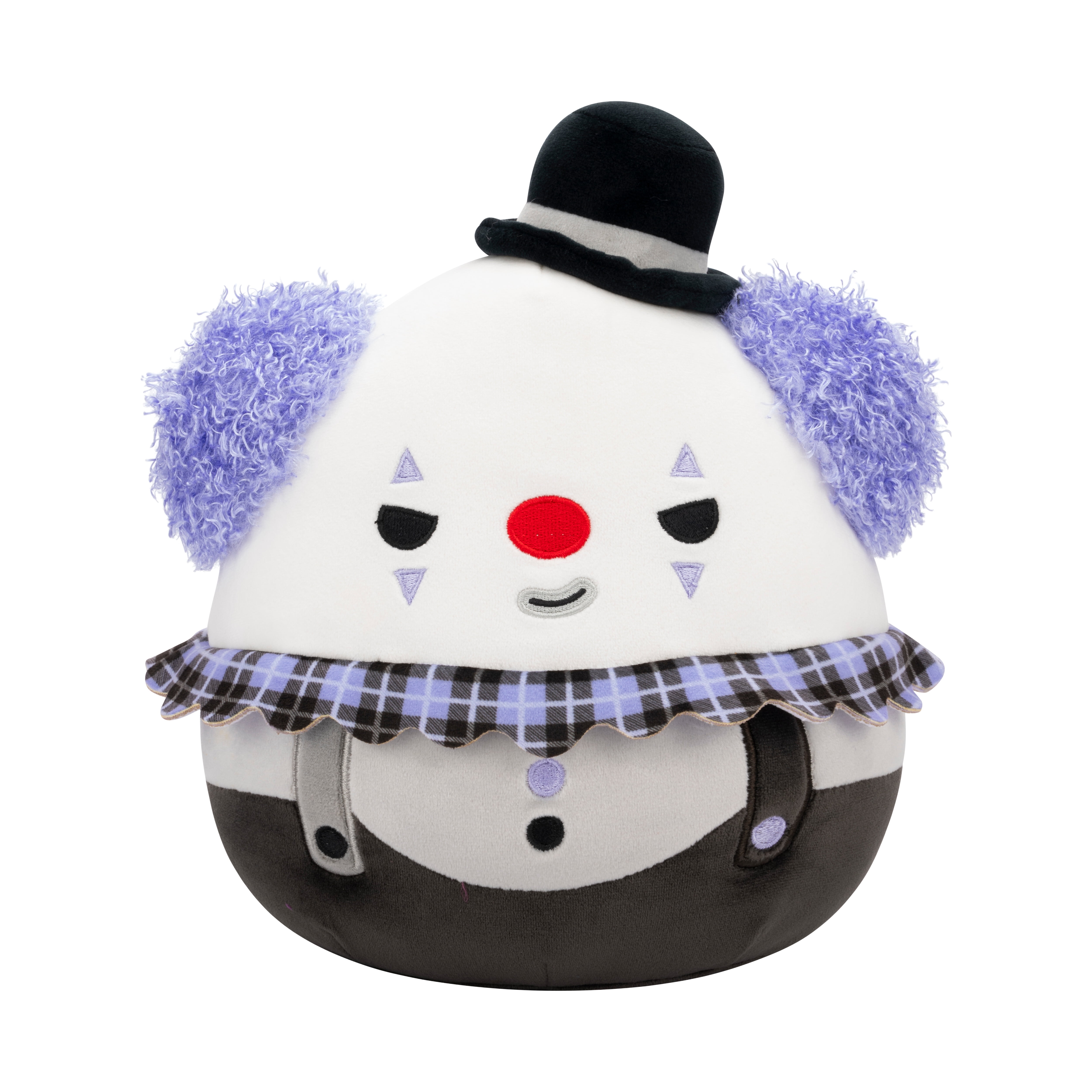 Squishmallows Official 8 inch Ms. K the White Clown with Violet