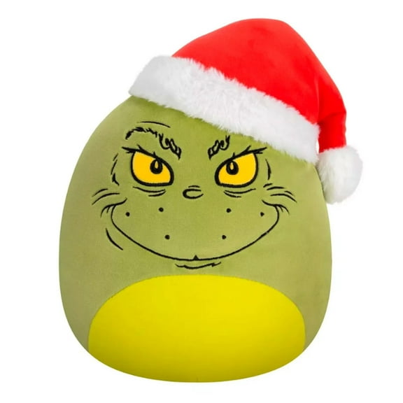 Squishmallows 8" Grinch with Santa Hat