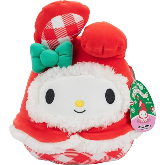 Squishmallows 8-Inch My Melody - Official Jazwares Plush - Collectible Soft & Squishy Hello Kitty Stuffed Animal Toy - Add to Your Squad - Gift for Kids, Girls & Boys