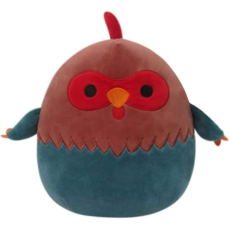 Squishmallows 8-Inch Reed Red and Blue Rooster - Little Ultrasoft