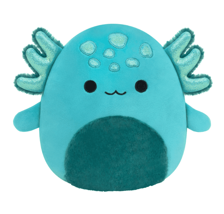 Squishmallows 8-Inch Select Series Lawrence the Green Axolotl with Spots Plush