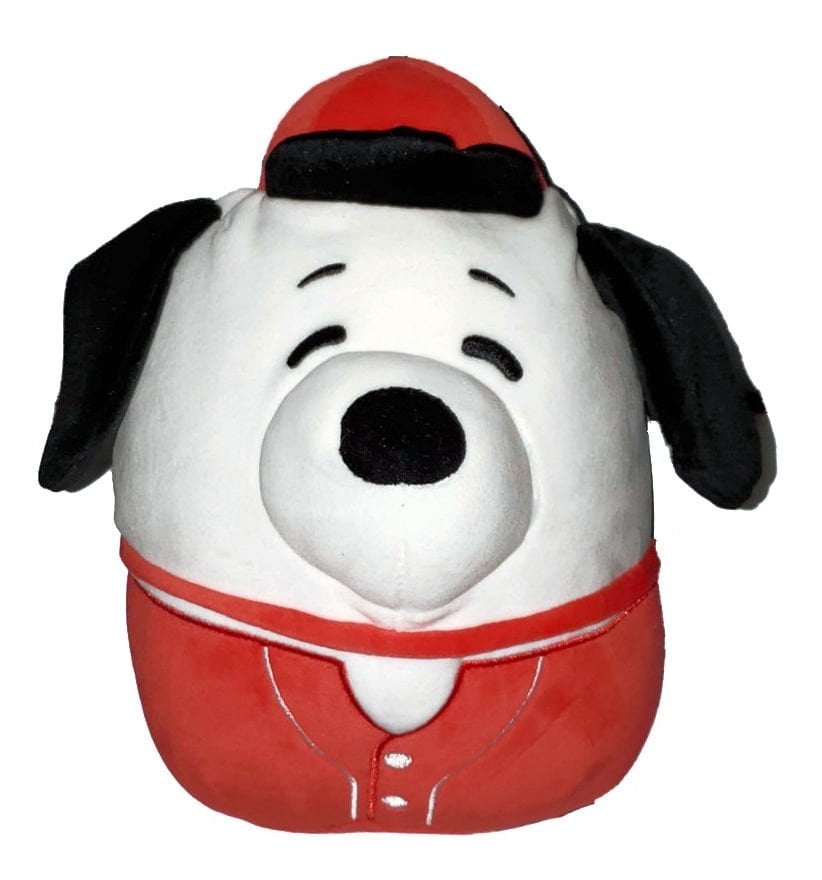 Squishmallows 8" Peanuts Snoopy in Baseball Uniform