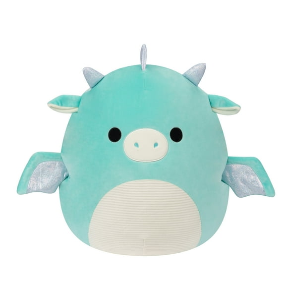 Squishmallows 8 inch Miles Teal Dragon - Child's Ultra Soft Stuffed Plush Toy